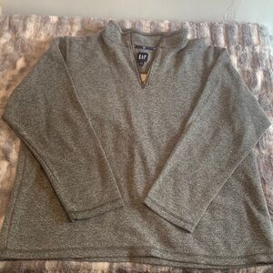 Gap Men’s Grey Quarter Zip Sweater | Size XXL